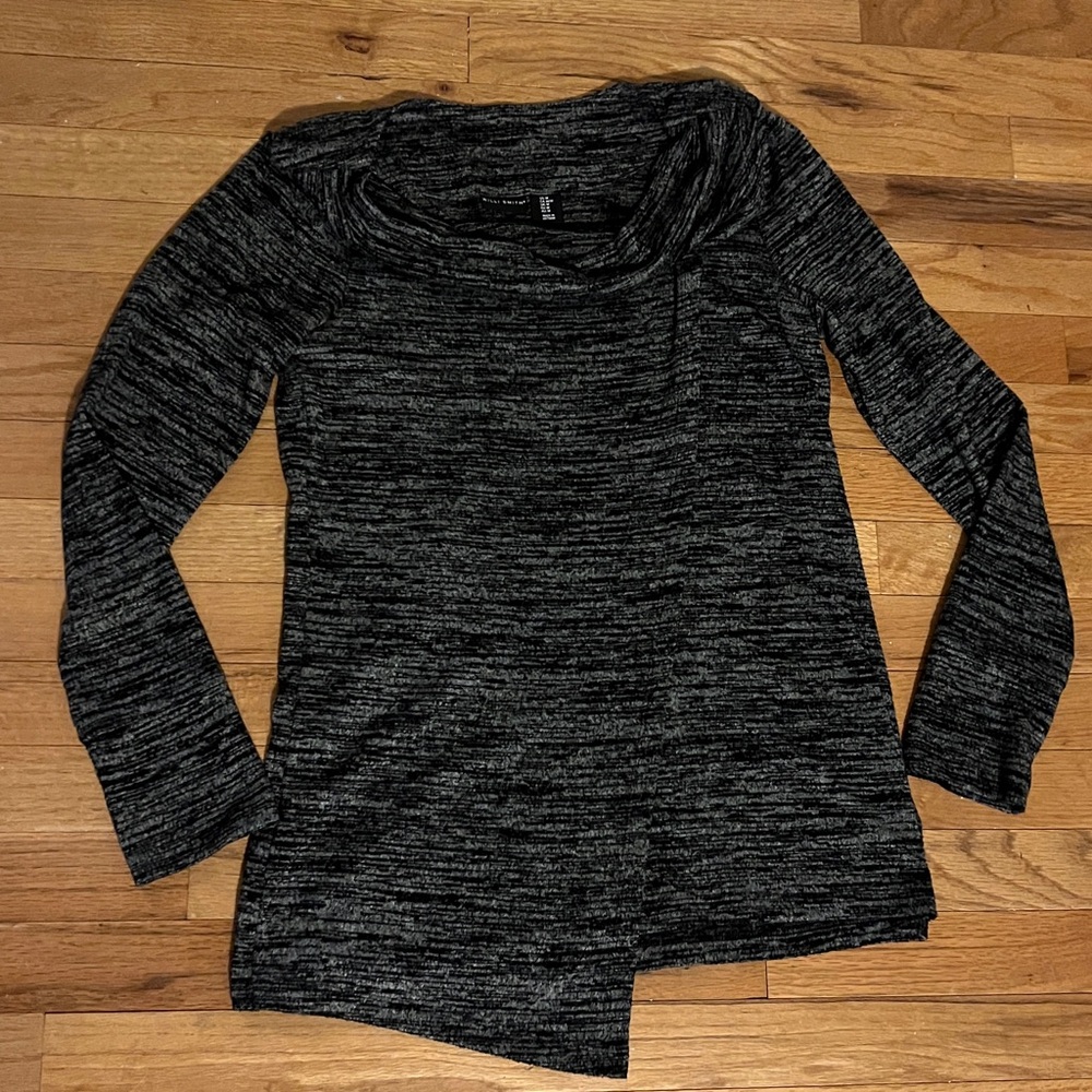 Willi Smith Dark Gray Cowl Neck Sweater size medium
